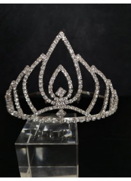 Елегантна корона за булка с кристали модел Queen of Style